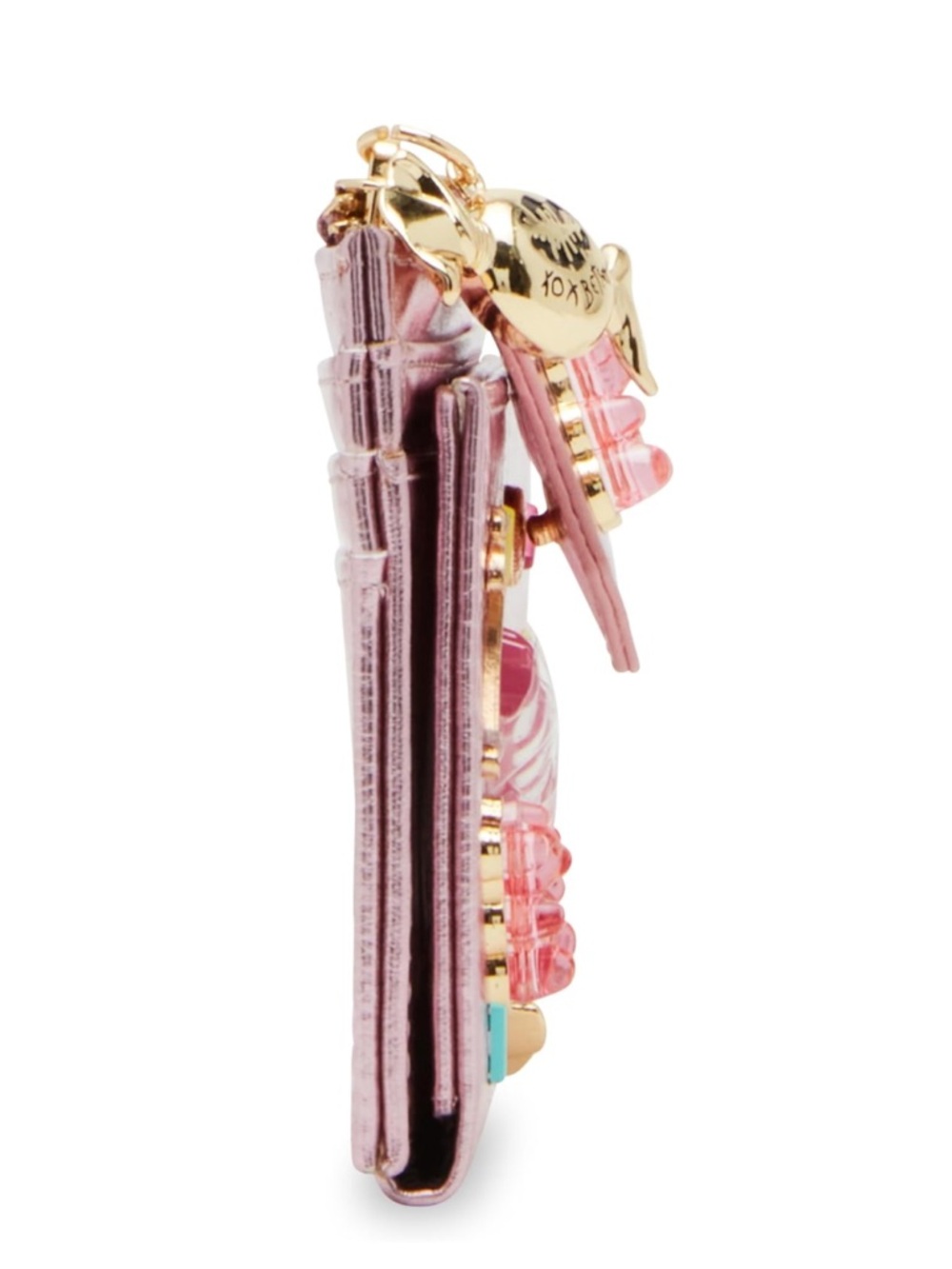 Betsey Johnson Candy charms bifold wallet, metallic pink NWT - Picture 7 of 10